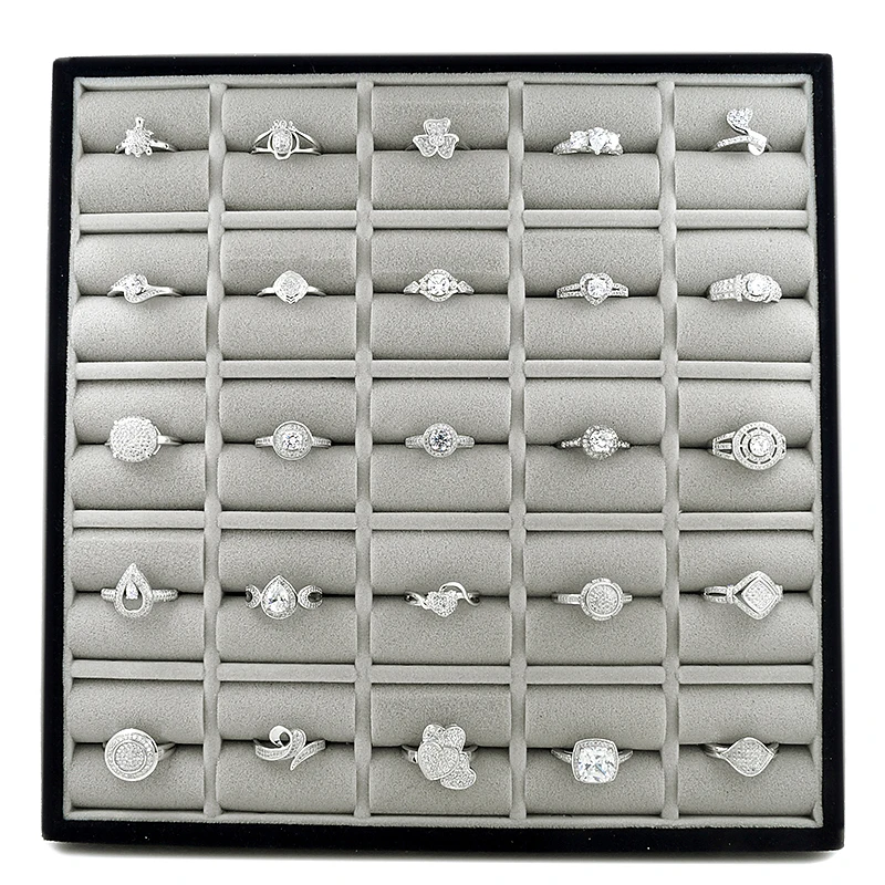 Бархатная модель роскошные панели витрина кольцо серьги кулон ожерелье подставки производство ювелирных изделий дисплей