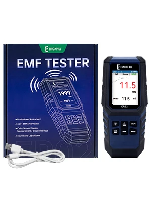 EMF Meter Rechargeable Electromagnetic Radiation Detector For Magnetic Field Electric Field Radiation And Radio Frequency Field