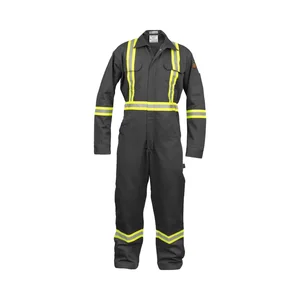 Flame Resistant High Visibility Men's Polyamide Flame Retardant Workwear Coverall
