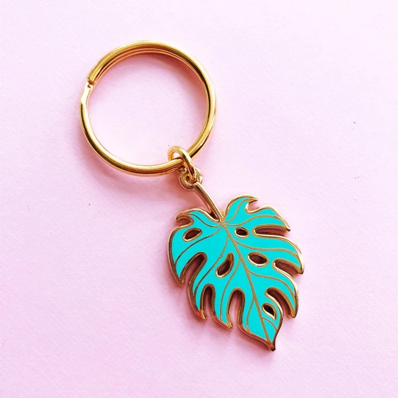 Wholesale Custom Mothers Day Gift Hard Enamel Key Ring Plant Lady Key Monstera Leaf Keychain Buy Monstera Leaf Keychain Monstera Leaf Keychain Hard Enamel Key Ring Product On Alibaba Com