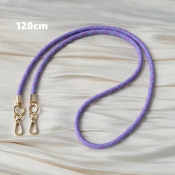 Fashion Colorful Dacron Rope For Mobile Phone Case Long 120CM Crossbody Detachable Lanyard