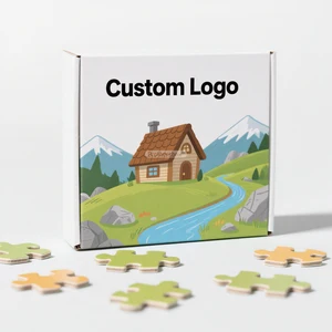 High-Quality Customized Printing Log Cabin Chinese Traditional China-Chic Jigsaw Puzzle Toys for Kids