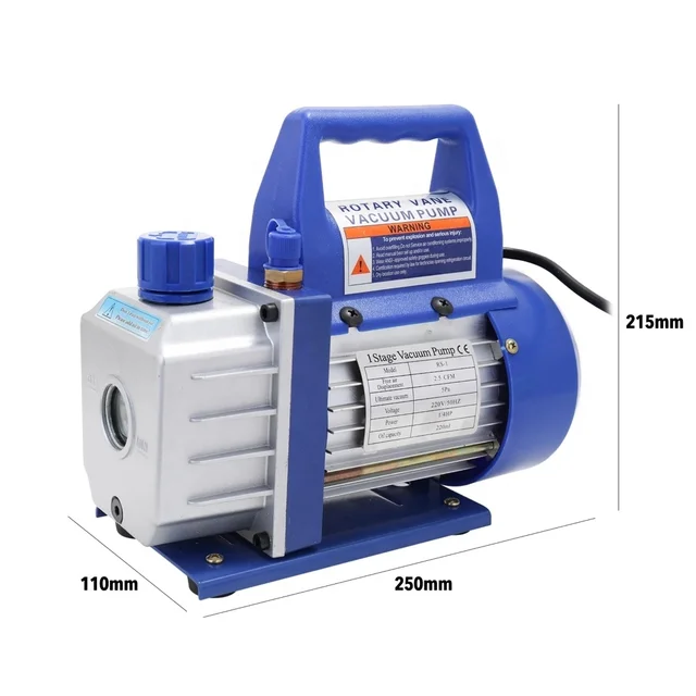 High quality 3.5 CFM Rotary vane vacuum pump 1/3 hp single stage electric vacuum pump