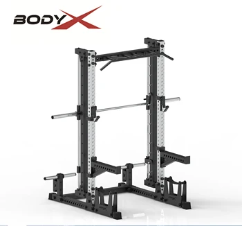 H0640+SM Squat Rack mit Multipresse und Latzug