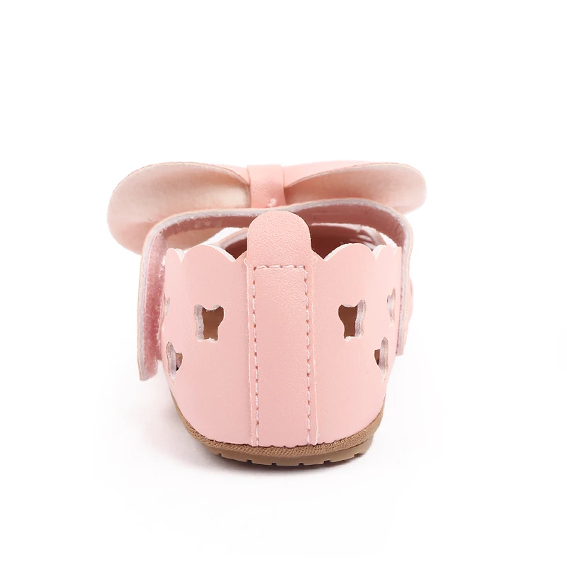 New Arrival Summer Cutout Bow Sandals Girl Toddler Shoes with TPR Outsole 2025 factory