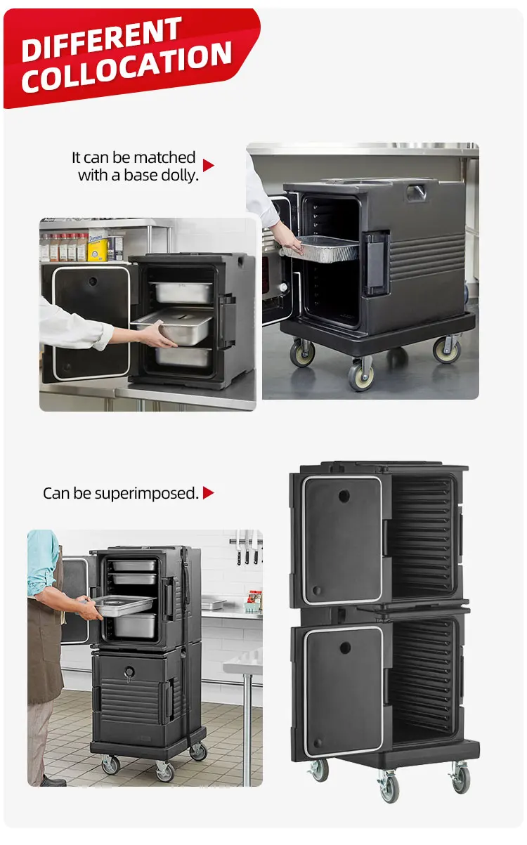 Commercial food warmer container carriers food pan carrier food transport box insulated details