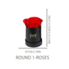1 Roses In Round Box