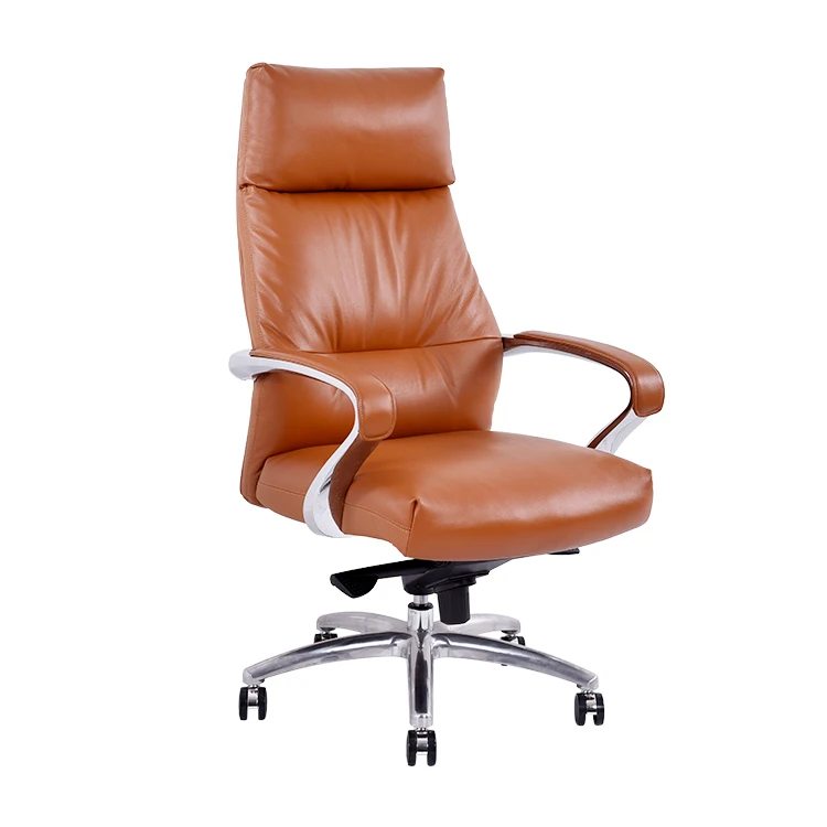 Новинка, роскошное офисное кресло с высокой спинкой из кожи, современное офисное кресло руководителя