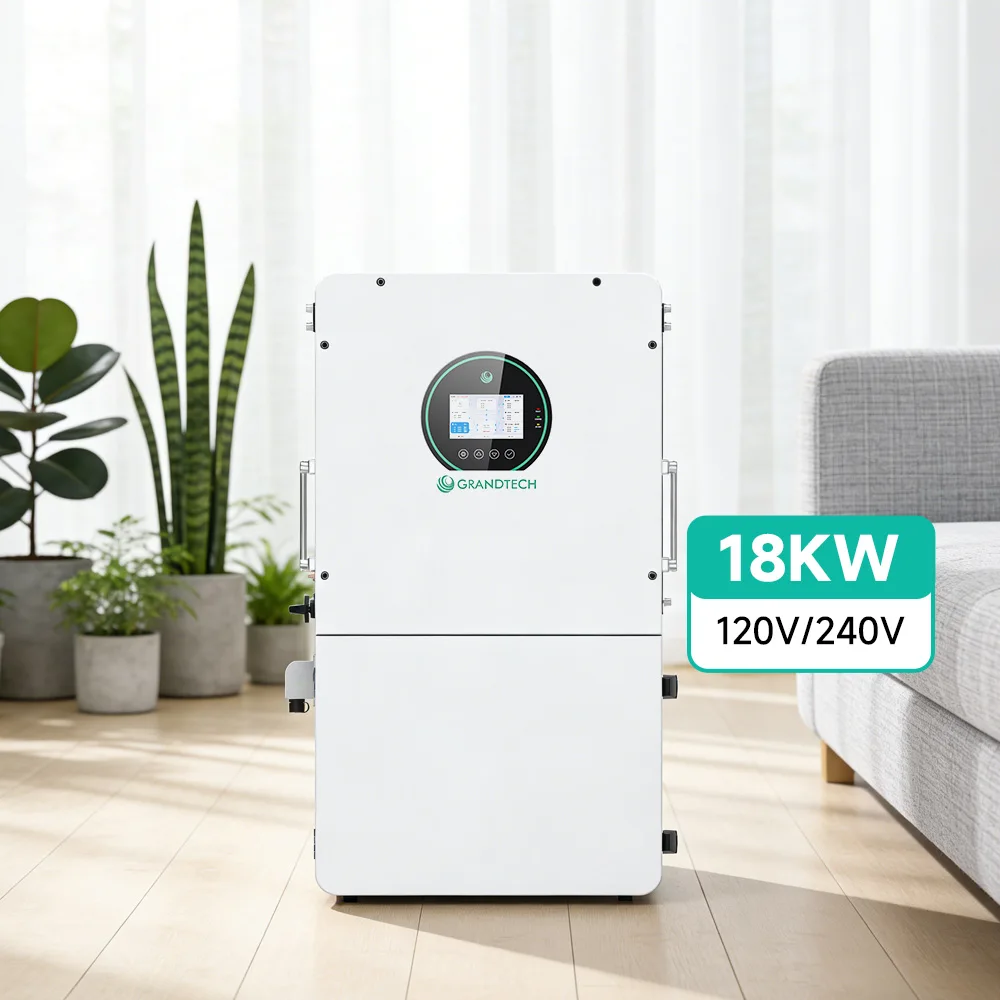 Inverter ibrido per accumulo solare SRNE HEBP, da 18 kW, 16 kW, 15 kW, monofase divisa, 120 V / 240 V, grado di protezione IP65, impermeabile, compatibile con batterie a tensione da 48 V