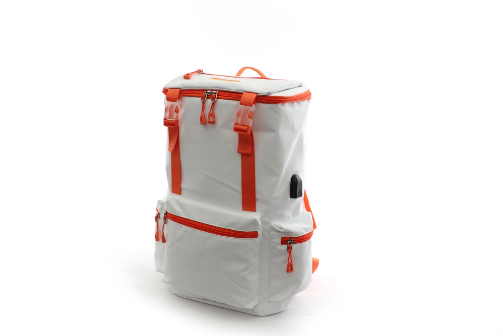 product tinyat custom logo unisex white laptop backpack waterproof with zipper closure fashionable casual sports school student bag-1