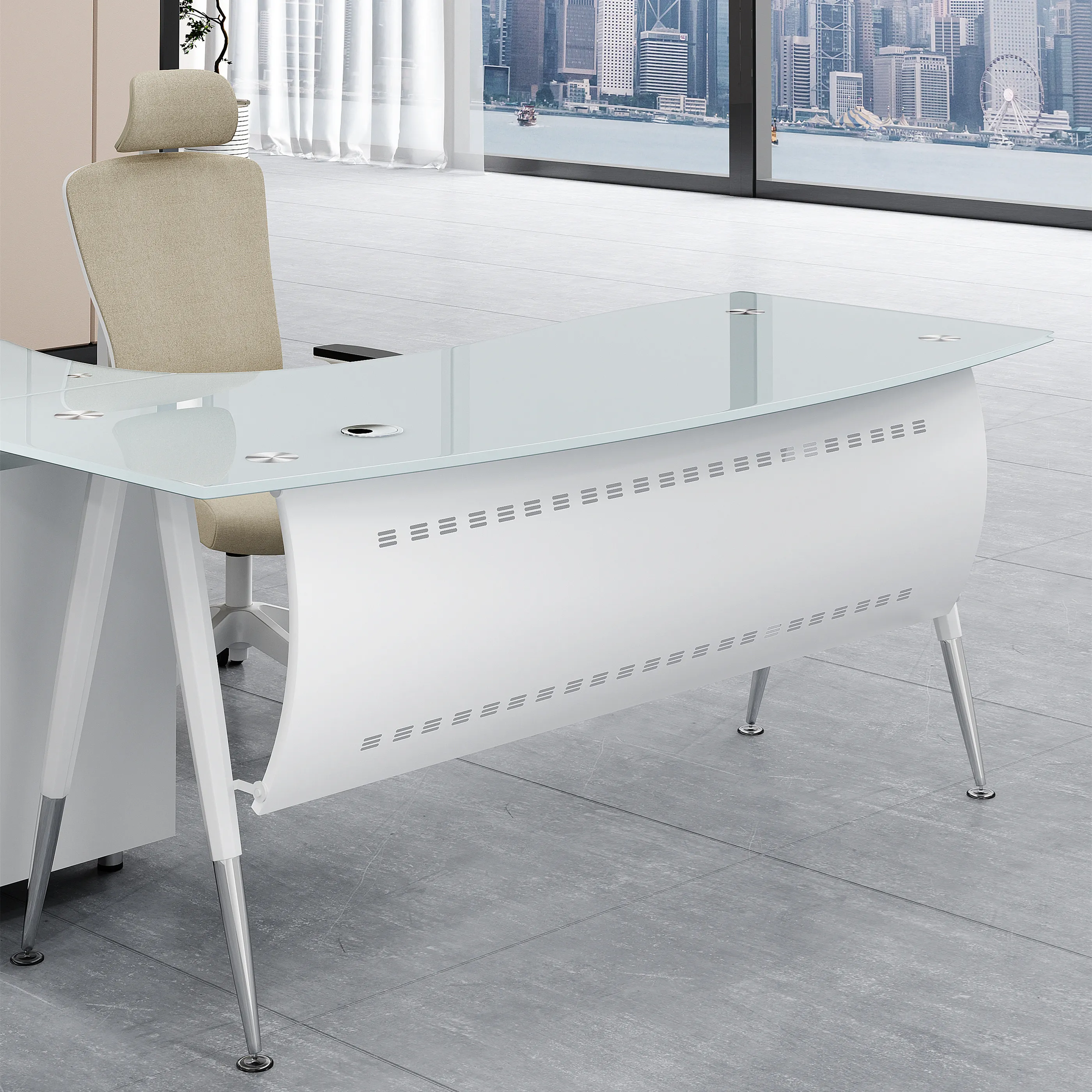 Lshaped Office Computer Computer Desk Home Desk Furniture Ceo