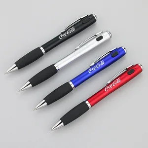 IDO-Wholesale Custom Logo Outdoor Activities Tool Pen Fancy Design Multi-Function Compass LED Flashlight Pen Light