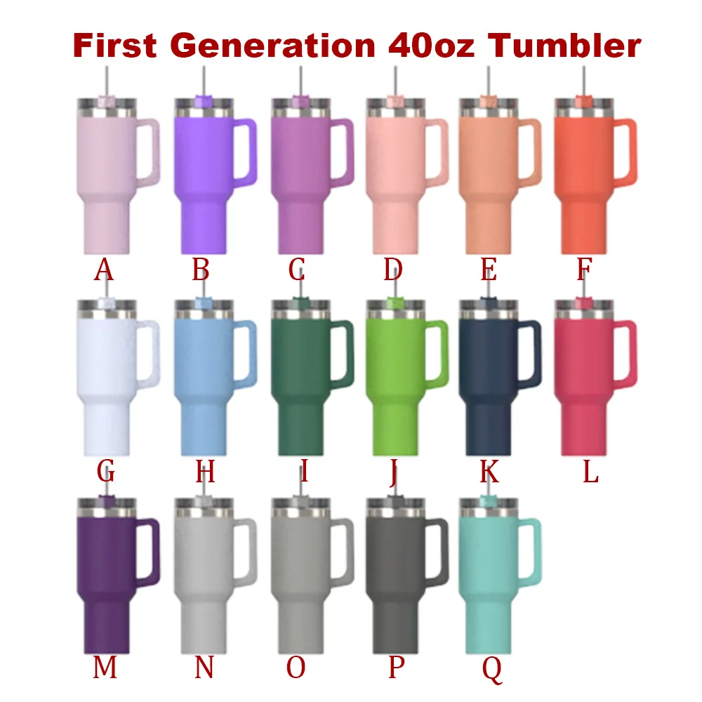 Rts 40oz Travel Mugs Coffee Stainless Steel Glass Water Bottle Quencher