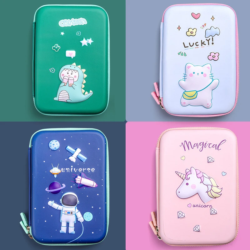 Multi Function Pencil Case Factory Custom Kids Pencil Case Set Organizer Geometry Box for Girls