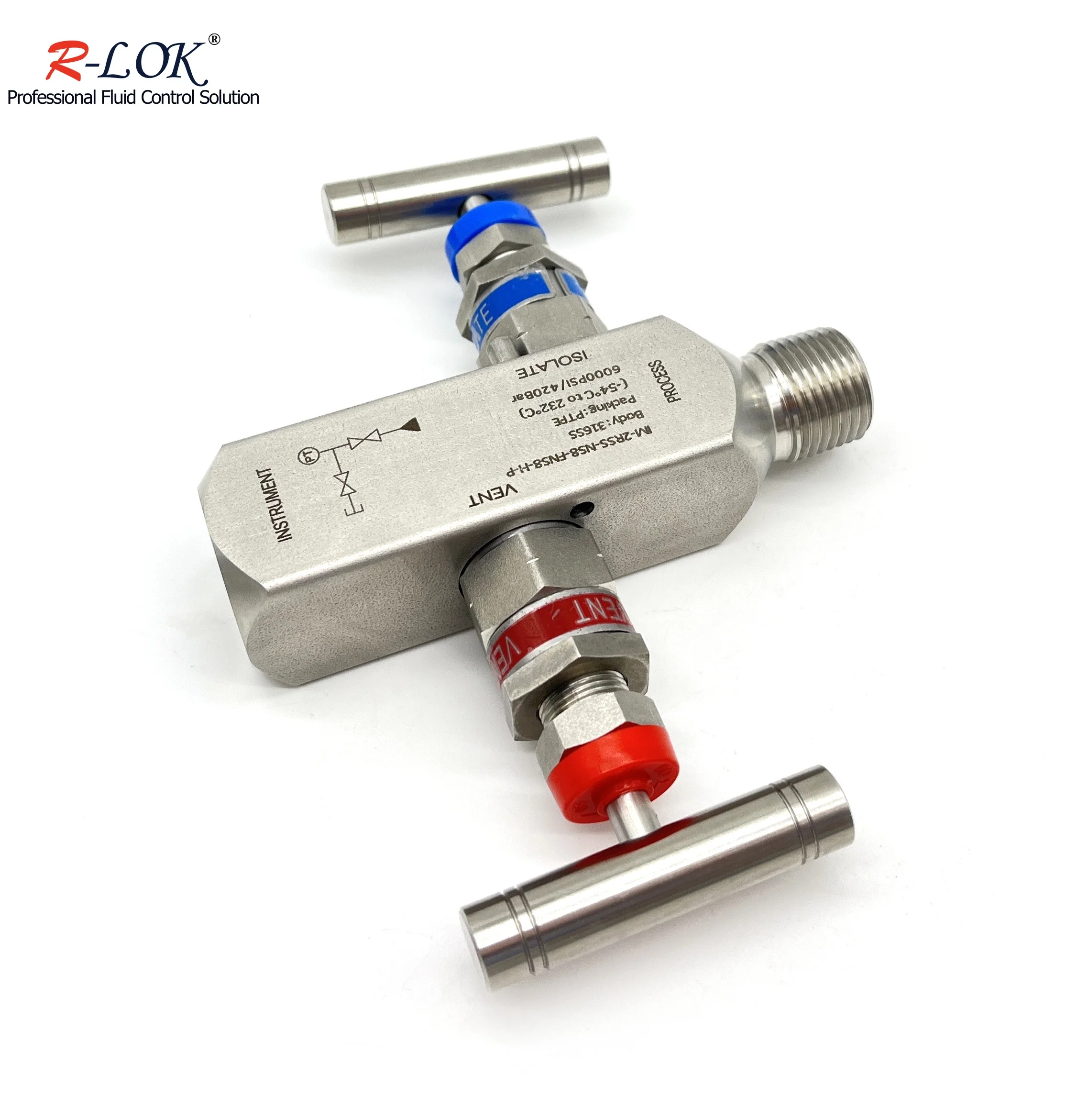 Double Block and Bleed Valve Gas Flow Gauge Valve Instrumentation Stainless Steel 2 Way Block and Bleed Valve Manifolds