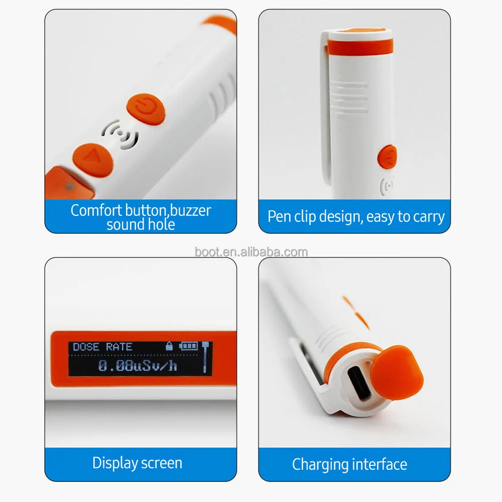 Personal Radiation Dosimeter Pen Type Nuclear Radiation Detector X-ray ...