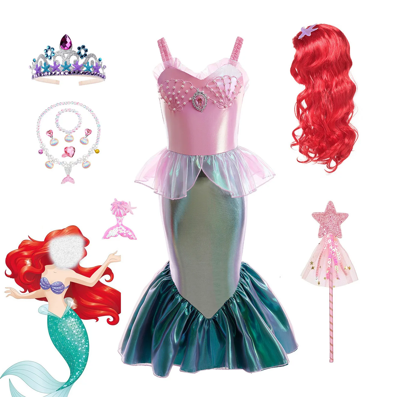 Child's Custom Luxury outlet Mermaid Costume