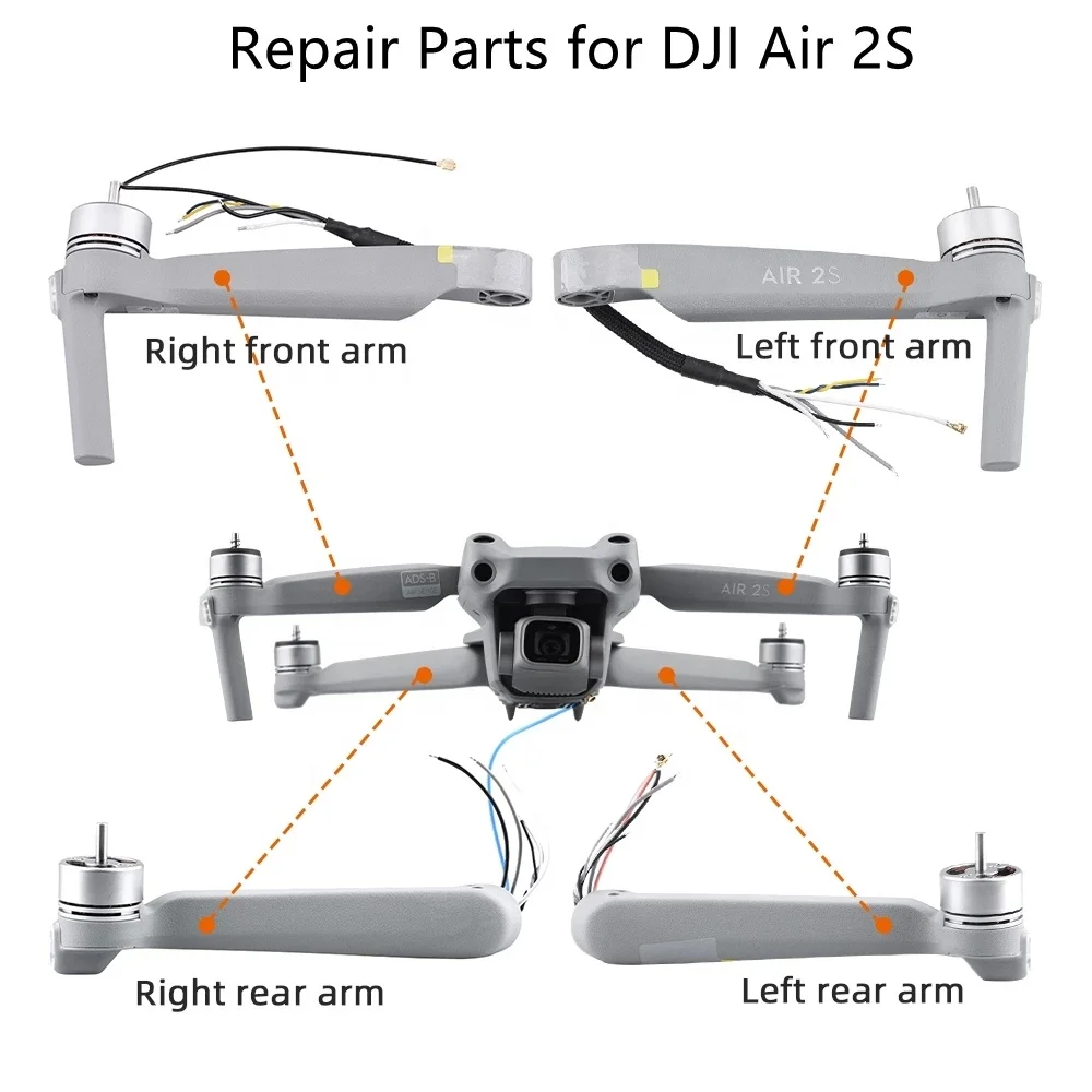 ドローン部品 本物の DJI AIR 2S モーターアーム左右フロント