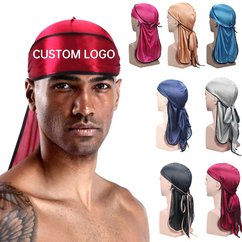 custom Durags for men Durag silk logo for men headscarf cycling quick ...