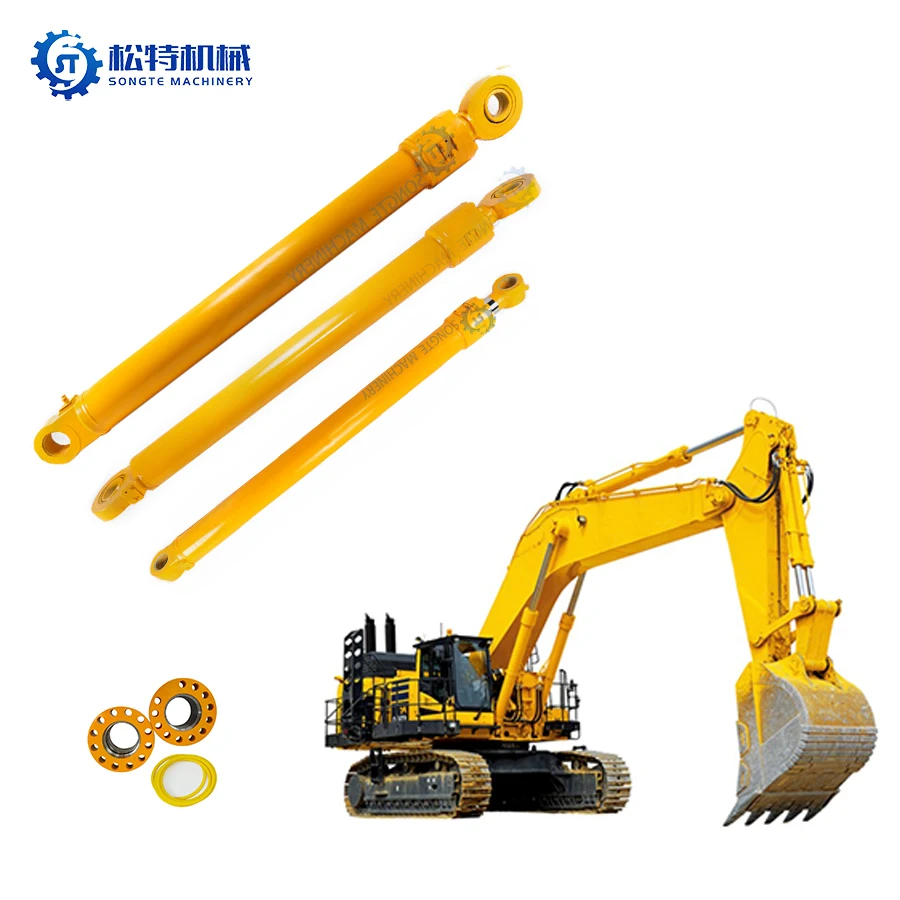 Hydraulic cylinder PC2000 bucket boom hydraulic stick cylinder 707-e1-01870 707-e1-01880 hydraulic cylinder parts for Komatsu