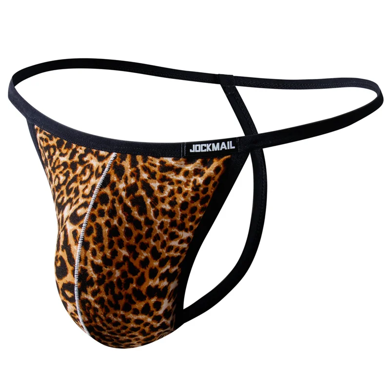 YUFEIDA Men's Boxer Briefs Low Rise Sexy Leopard Print Underwear