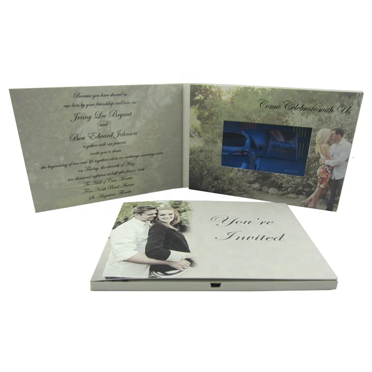 Индивидуальный дизайн видеокнига свадебная 7 10 дюймов IPS HD ЖК-экран видеооткрытка