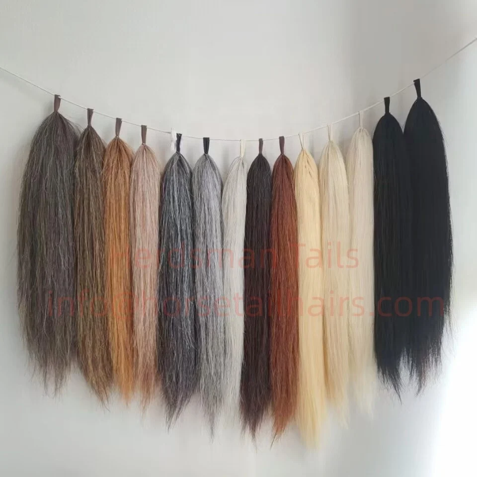 80-85cm Natural Loop Horse Hair Tail Extensions And 170g-510g Horse ...