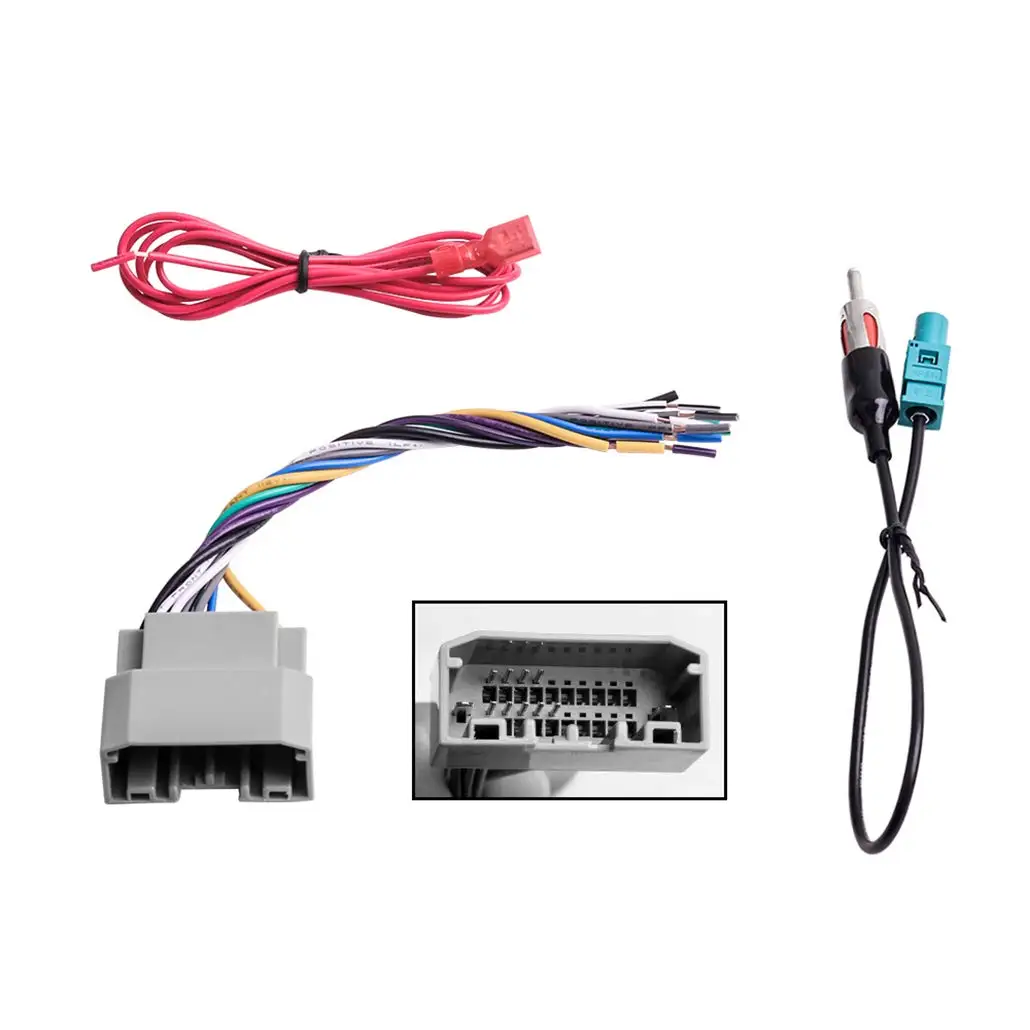 Car Stereo Radio Wire Harness Auto Antenna Adapter for Some Jeep Dodge Chrysler