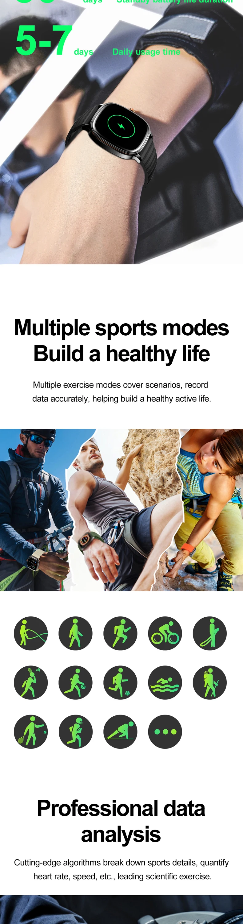 product hot design 2026 smart watch hk73 black orange ultra thin body 173inch amoled screen custom faces bt calling unisex smartwatch-9