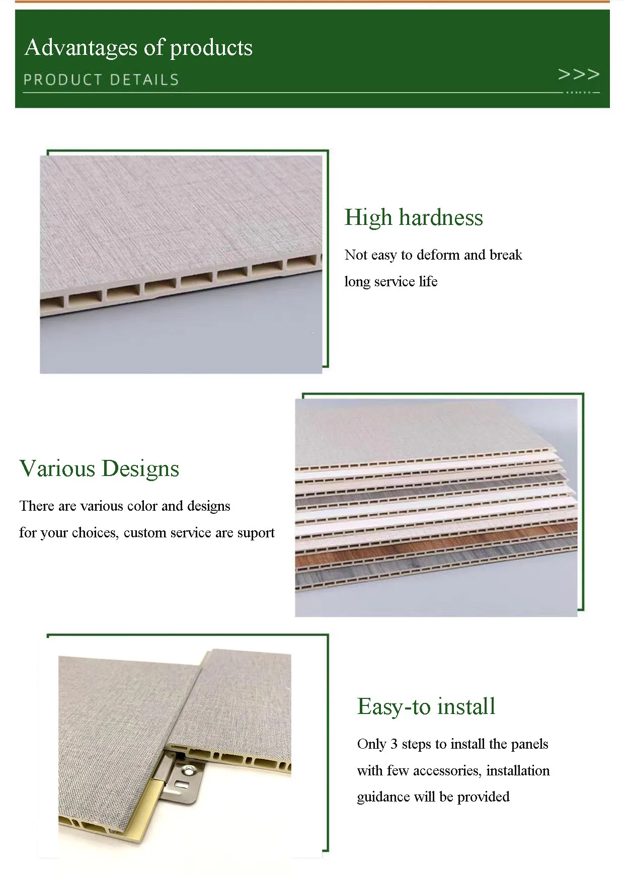 Luxury Wall Cladding Interior Indoor Decoration Wall Cladding Pvc