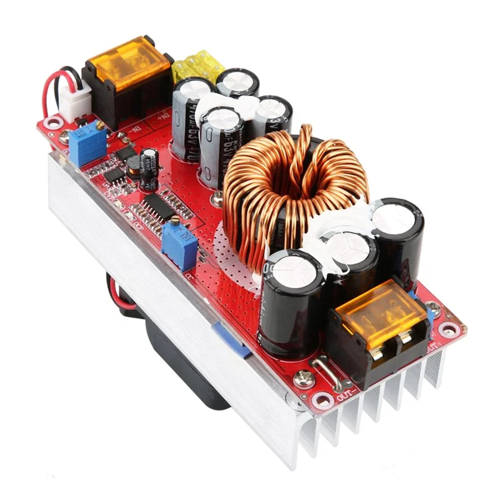 1500W 30A 전압 스텝 업 컨버터 부스트 CC CV 전원 공급 모듈 스텝 업 일정 전류 모듈 DC-DC 10-60V에서  12-90V로