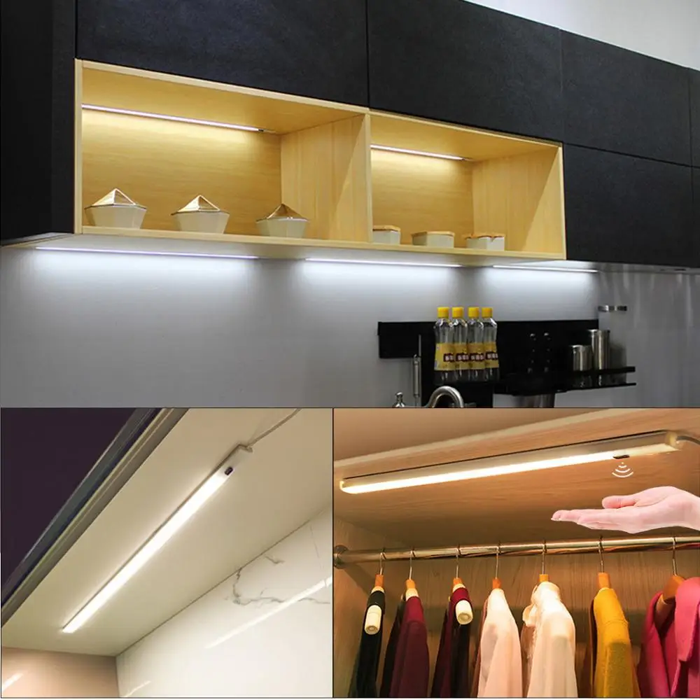 Support  Led Sensor Motion Cabinet Light for Wardrobe Wine Cabinet Lamp Led