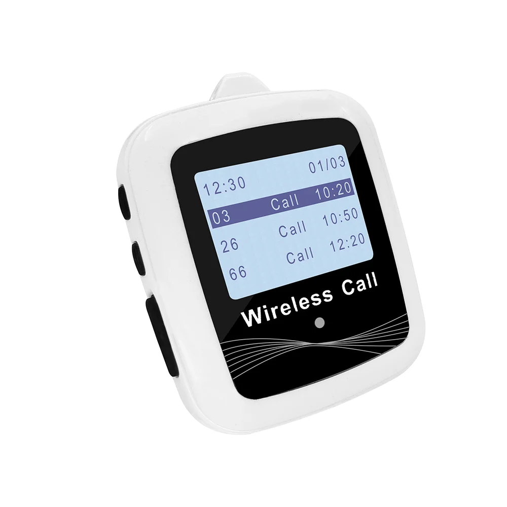 Factory Price Wireless Calling System Wrist Watch Pager Call System