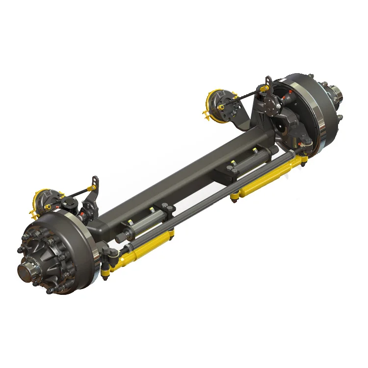 Premium Square 120mm Steered Axle 9Ton 10Ton 11Ton Steering Wheel for Agricultural Trailers