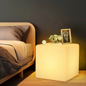 Wholesale Simple LED Floor Lamp Creative Cube Design for Living Room Hotel Bedroom Office Home Decor Minimalist Style Metal