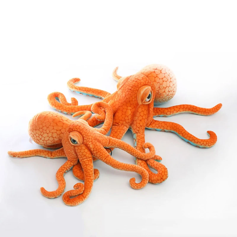 Custom Creative Stuffed Marine Animal Simulation Octopus Plush Toys Buy Octopus Toy,Orange