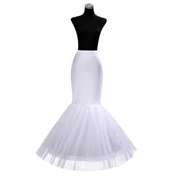 Wholesale Mermaid Petticoat for Bride White Elastic Wedding Dress High Quality Petticoat Skirt