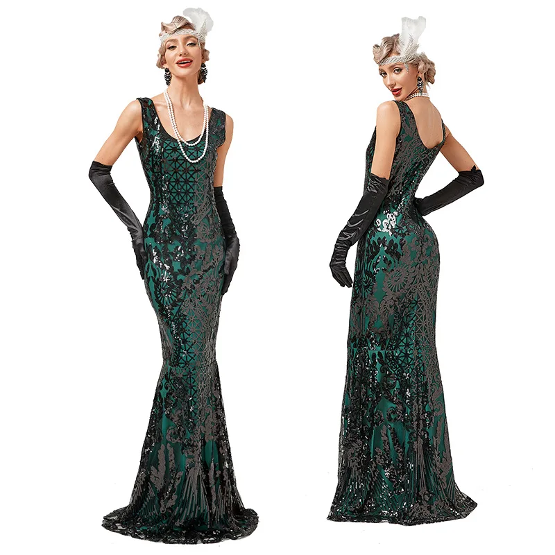 Shop Women's Vintage 1920s Party Dress - Elegant & Beaded