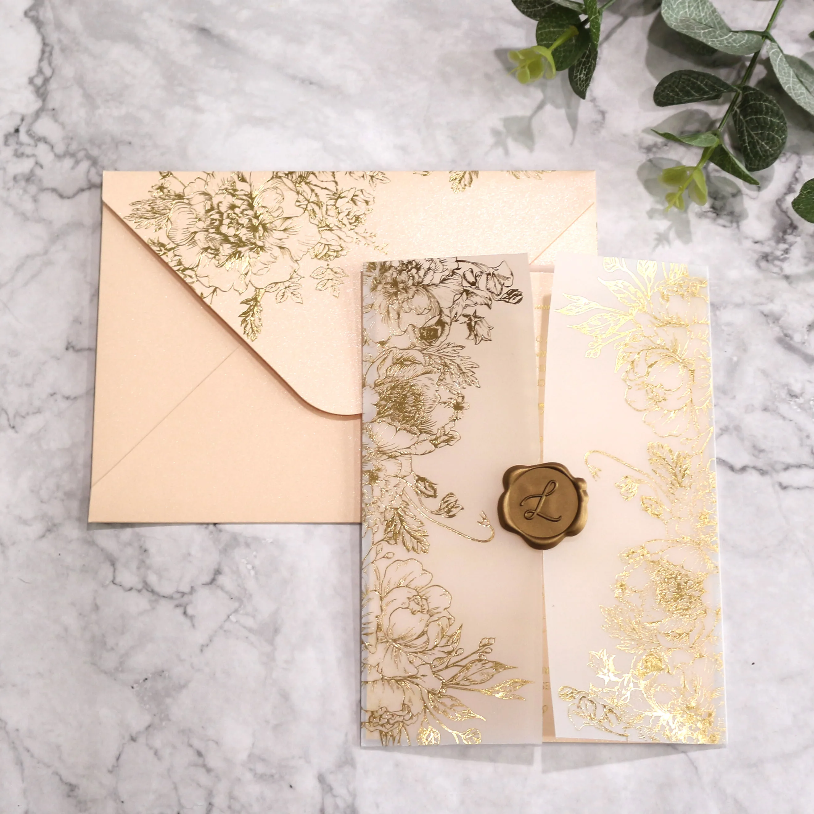 54Pcs Pink Wax Seal Stickers - Self-Adhesive PVC Sealing Decals For Invitations & Crafts