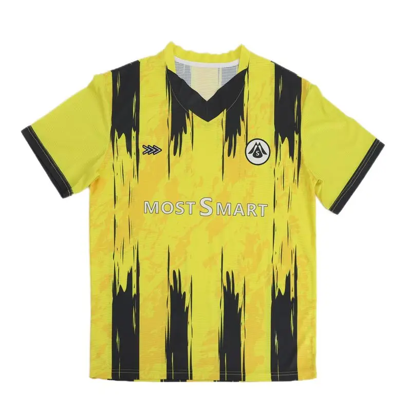 Factory Custom All Over Print Sports Wear Classic V Neck Men Football T-shirts Custom Soccer Jersey