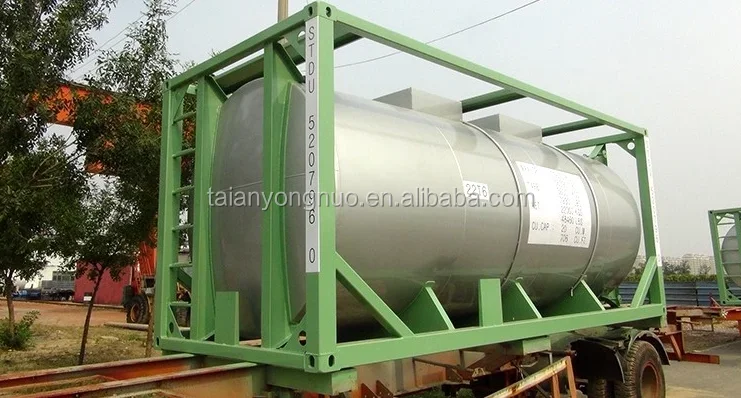 Iso 20ft Liquid tank Container with 24000 Liters Volume for  Storage