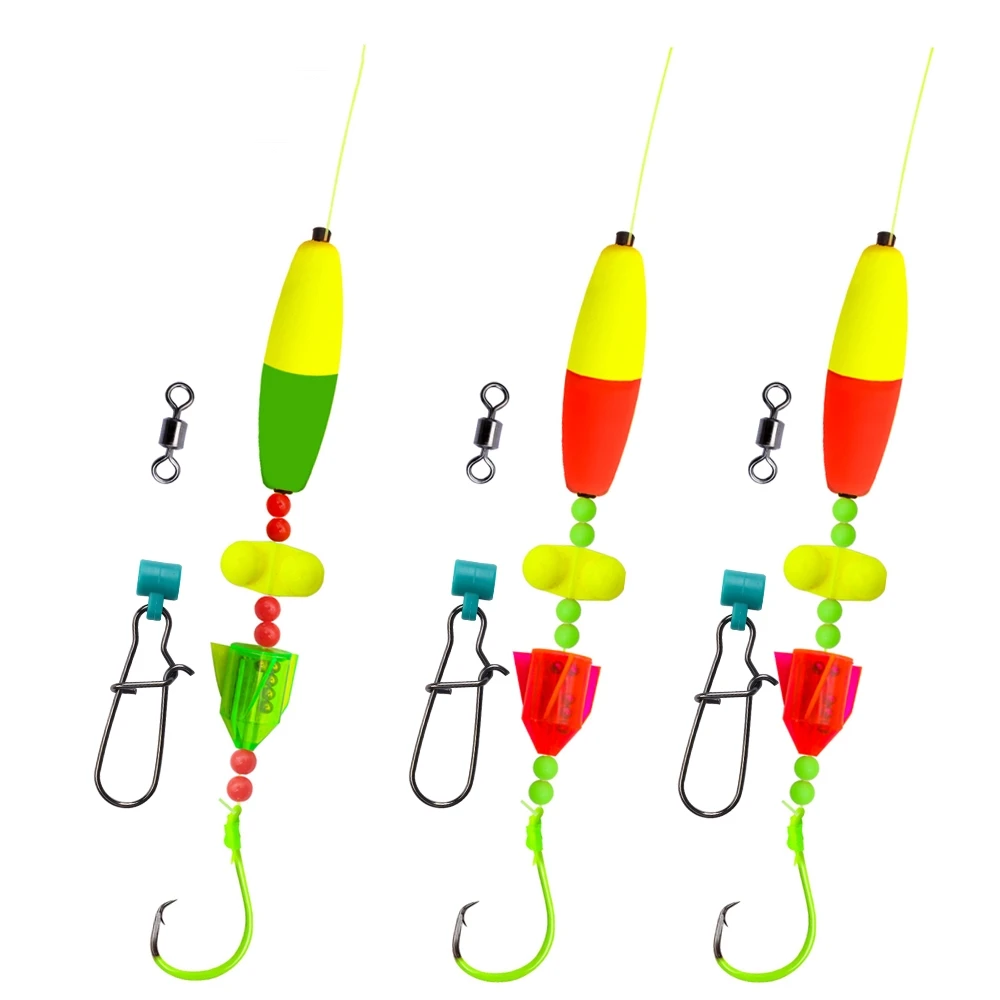 4 Pre-tied Catfish Float Rigs – Giant Tamer