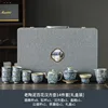 14 fiori di fango in ceramica antica - vaso quadrato cinese - confezione regalo
