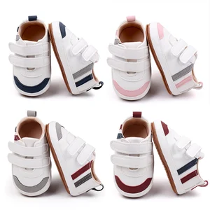Wholesale Striped Double-Strap Baby Toddler Shoes Casual Fashionable Shoes for Walking