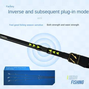 Multi-section Telescopic 5-Section Ultra-Light Carbon Lure Fishing Rod with Straight Handle for Carp Bottom Fishing – Rod – view 3