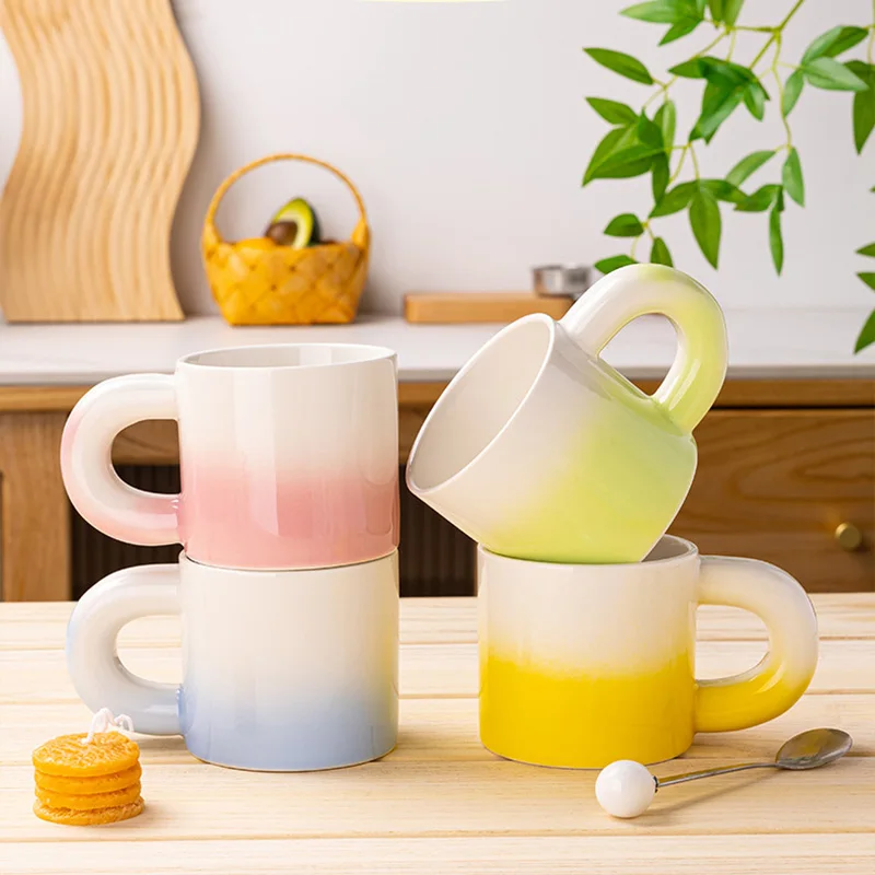 Eco-friendly Ceramic Mugs with Heavy Handles - Perfect Gifts