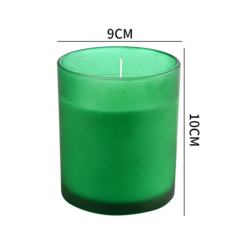 2023 Wholesale Matte Black Empty Glass Candle Holders Jar With Lid For