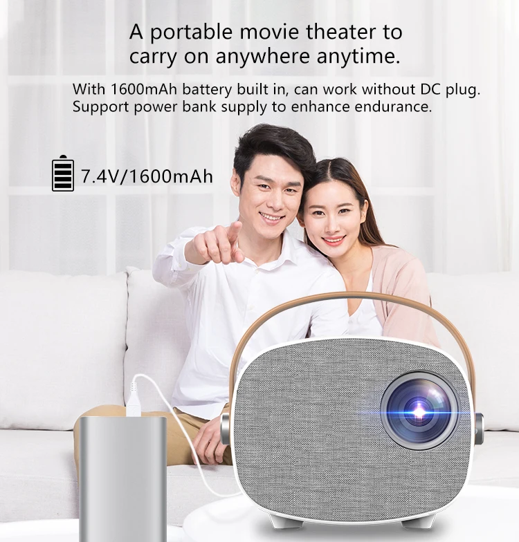 2021 Wireless Mini Projector LED LCD With speaker mobile Phone yg230 640*360P1080P wifi pocket portable dlp Proyector 4k