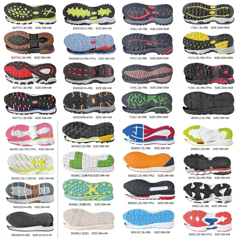 Soles Rubber Eva Material Shoe Soles For Outdoor Sneaker,Durable Shoe