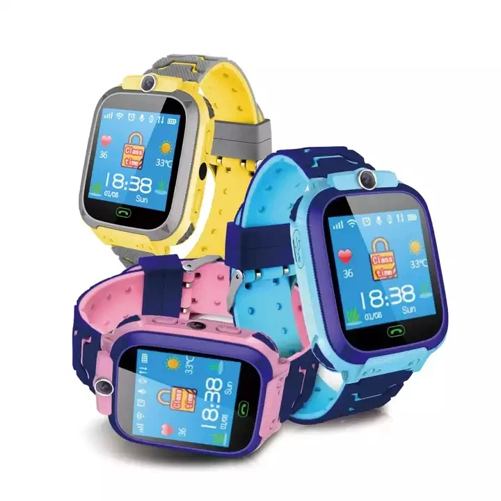 Q12 Kids Smart Watch with HD Photography LBS Location Two-Way Hands-Free Intercom Touch Screen Compass Square Watch for Kids